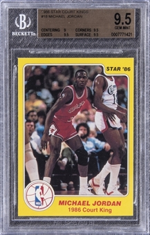 1986-87 Star Court Kings #18 Michael Jordan - BGS GEM MINT 9.5 